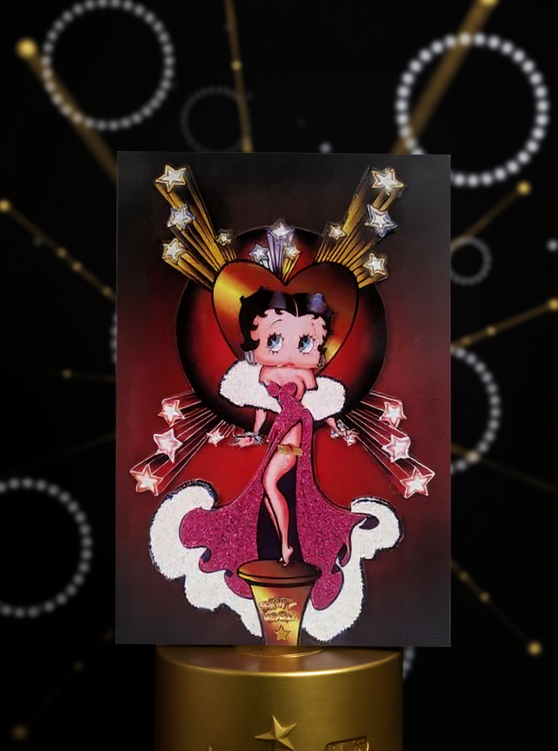 Betty Boop Decoupage Blank Greetings Card (3D)4