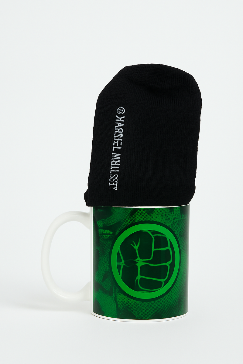 Hulk Power Ceramic Mug & Socks Set | Gift for Marvel Fans