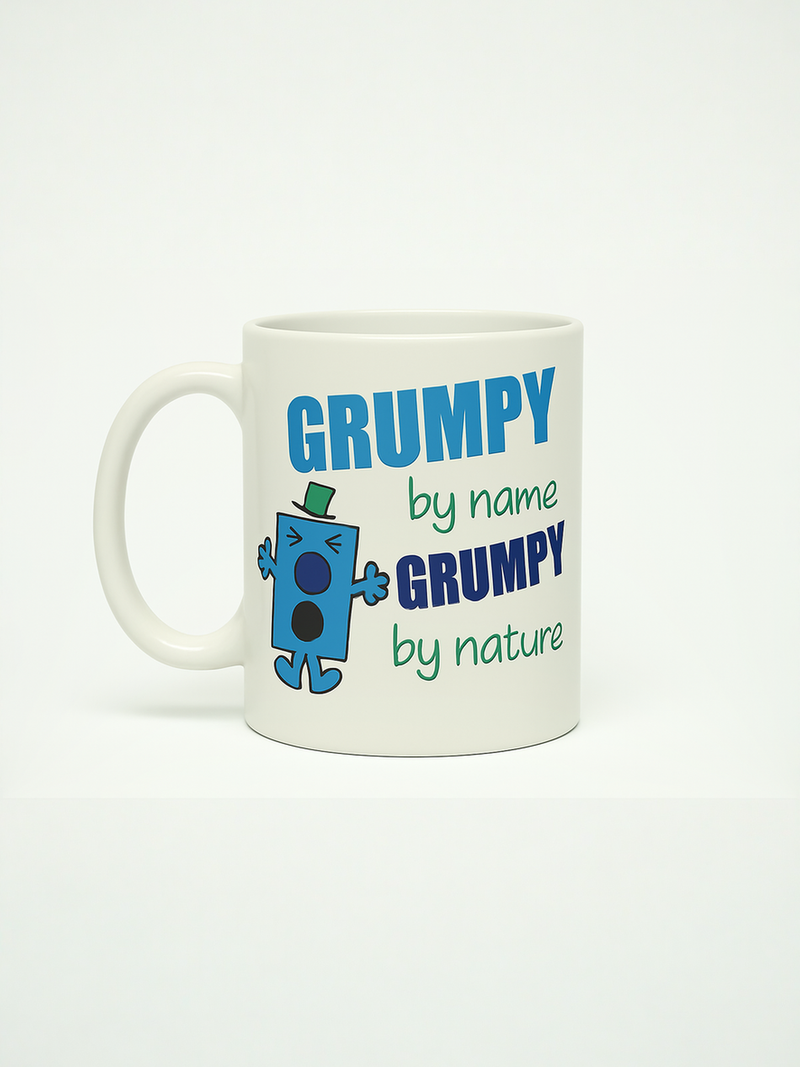 Little Miss Mr. Grumpy Cup and Keychain Gift Set