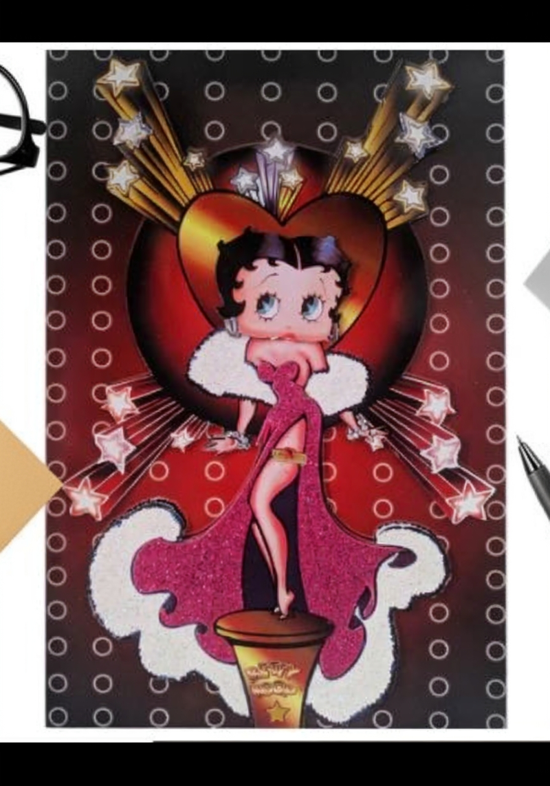 Betty Boop Decoupage Blank Greetings Card (3D)4