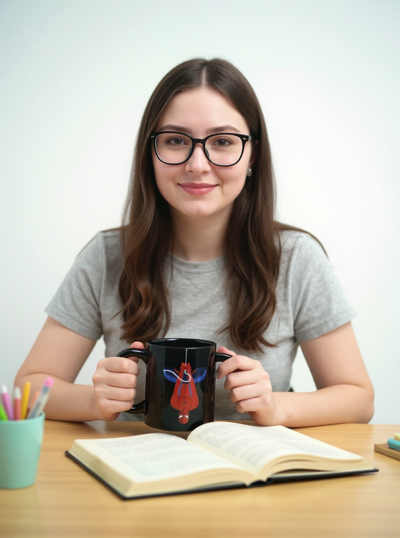 Spider-Man Black Ceramic Mug | Gift for Marvel Fans