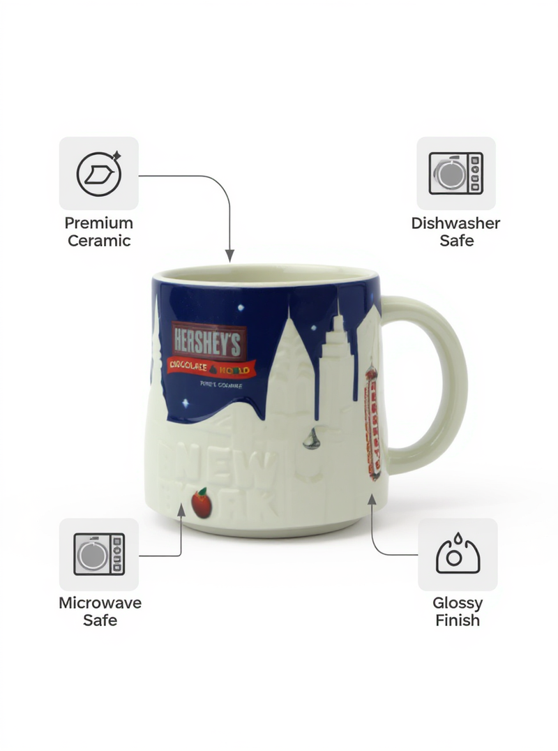 Hershey’s New York Ceramic Mug | Gift for Chocolate Lovers