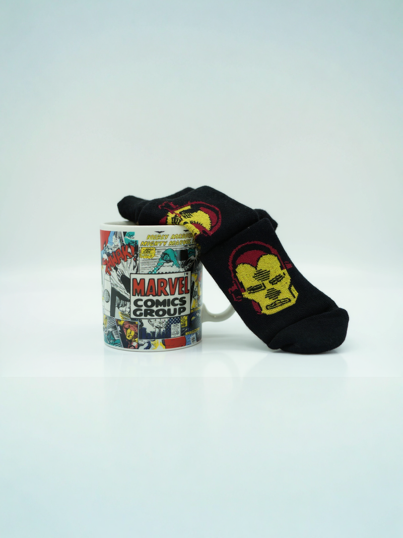 Iron Man Armor Ceramic Mug &amp; Socks Set | Gift for Marvel Fans&nbsp;