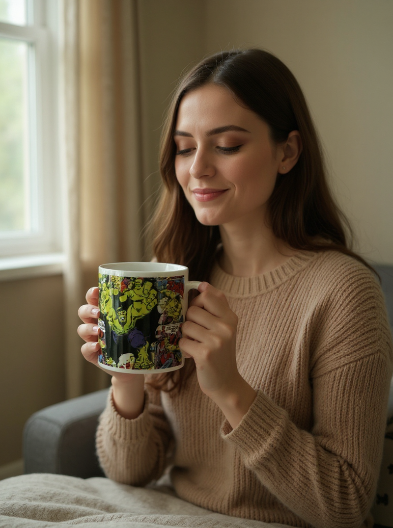 Marvel Hulk Comic Ceramic Mug | Gift for Marvel Fans