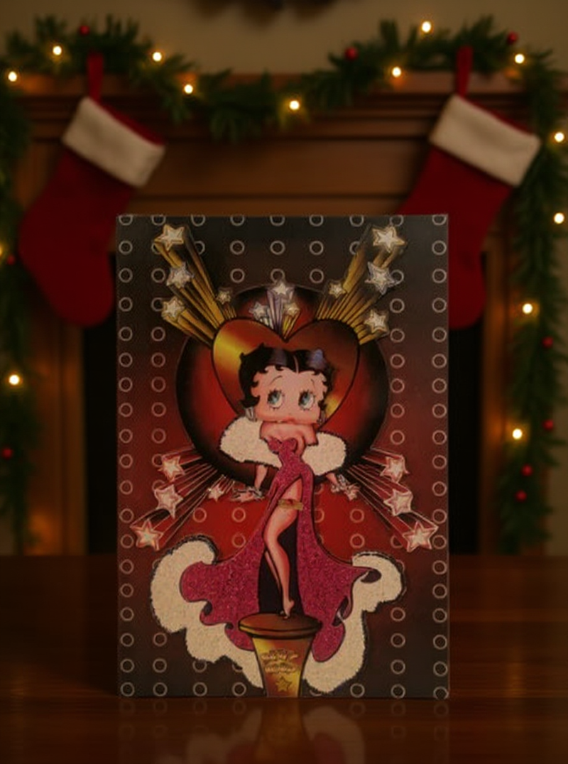 Betty Boop Decoupage Blank Greetings Card (3D)4