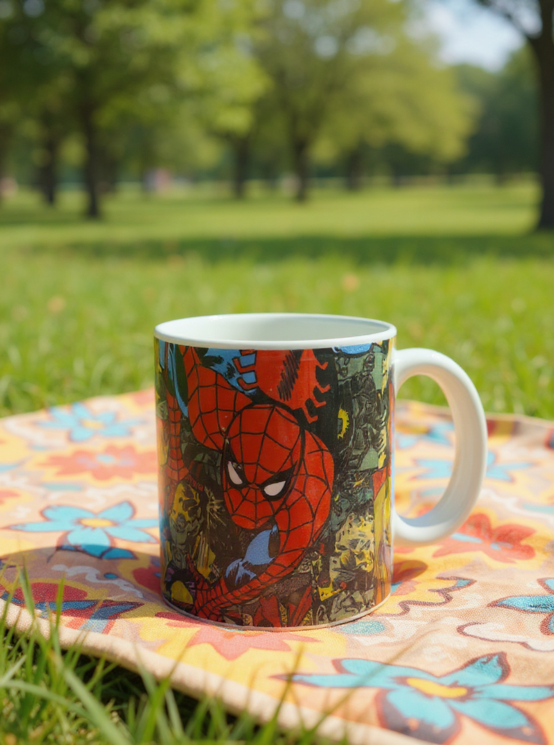 Web-Slinger Spiderman Red Ceramic Mug | Gift for Marvel Fans