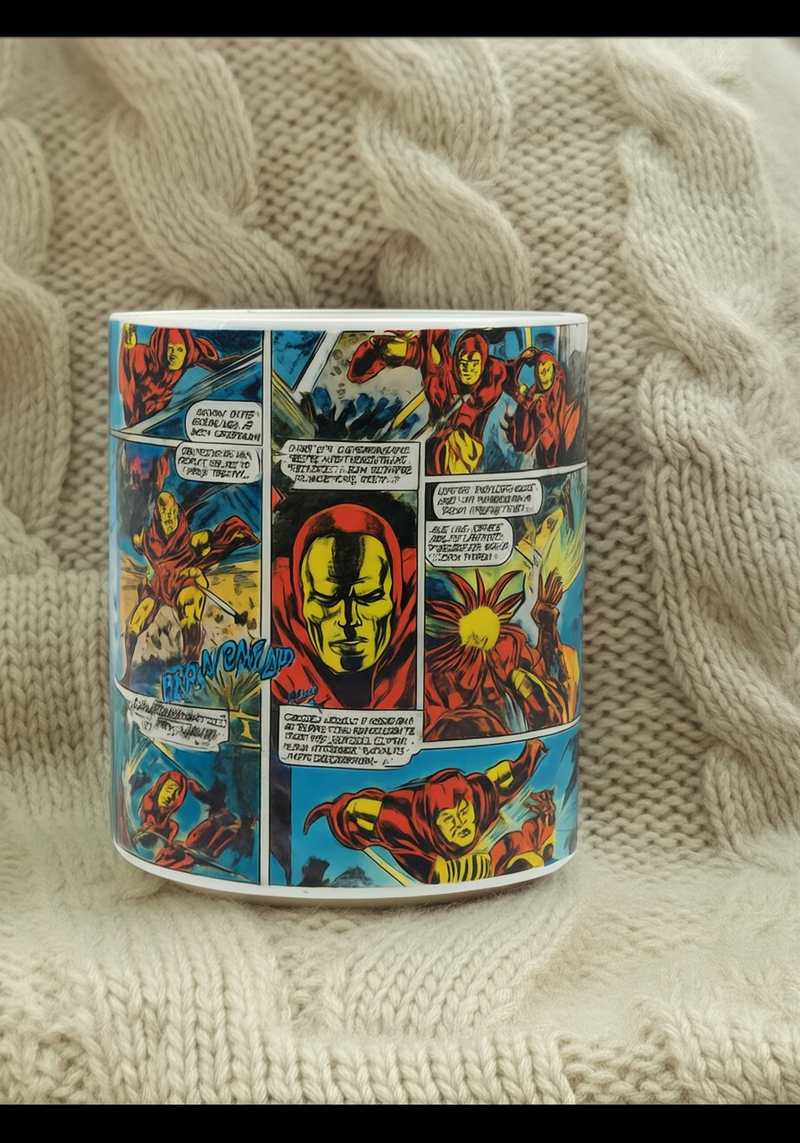 Marvel Comic Iron Man Ceramic Mug | Gift for Marvel Fans