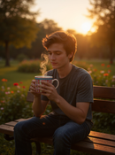 Pink &amp; Red Blossom Stripe Ceramic Mug | Gift for Floral Lovers&nbsp;