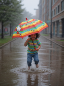 Hello Kitty Kids Rainbow Umbrella – Waterproof &amp; Cute Gift