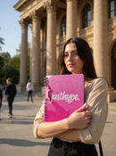 Just Hype Pink Sleek Notebook