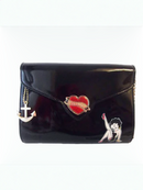 Betty Boop Black Heartbreaker clutch bag