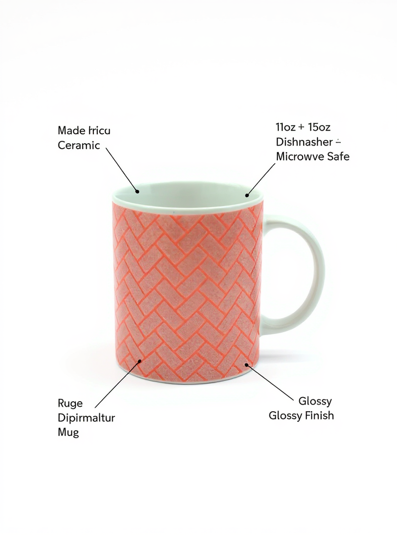 Classic Checked Design Heritage Mug
