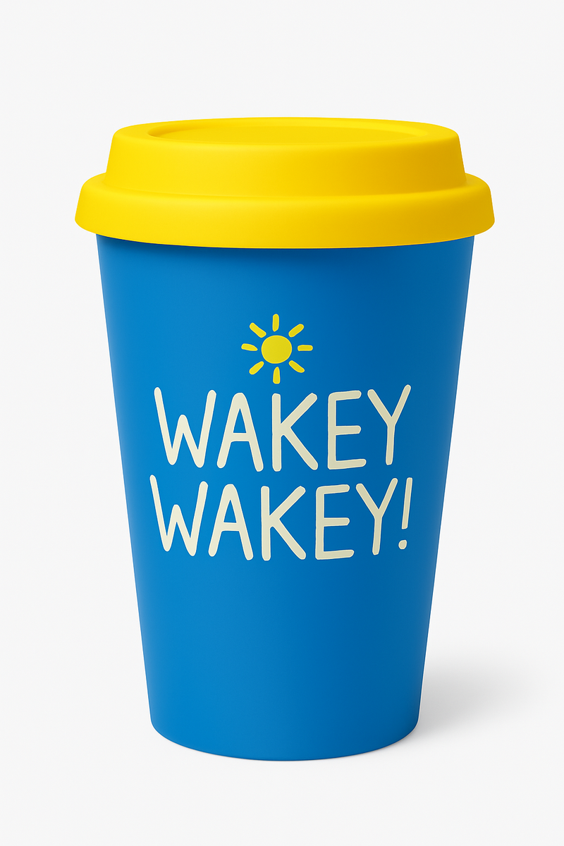 Wakey Wakey Travel Cup | Perfect for Morning Boost