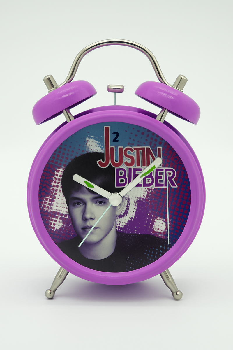 Justin Bieber Purple Pulse Alarm Clock
