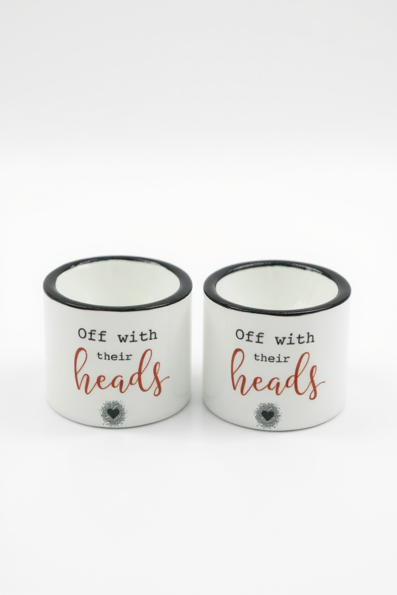 Queen of Hearts Royal Egg Cups