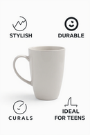 Pure White Serenity Cup | Perfect for Coffee Lovers