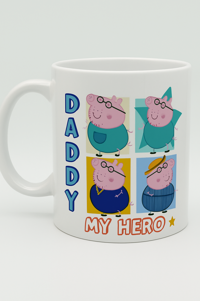 Peppa Pig Daddy My Hero Mug and Socks Set