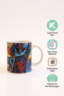 Web-Warrior Spiderman Comic Ceramic Mug | Gift for Marvel Fans