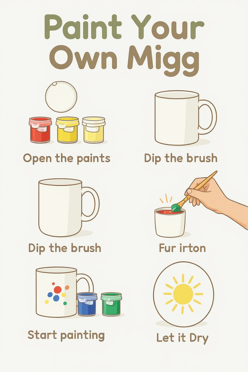 Personalized Paint Your Own Mug Set