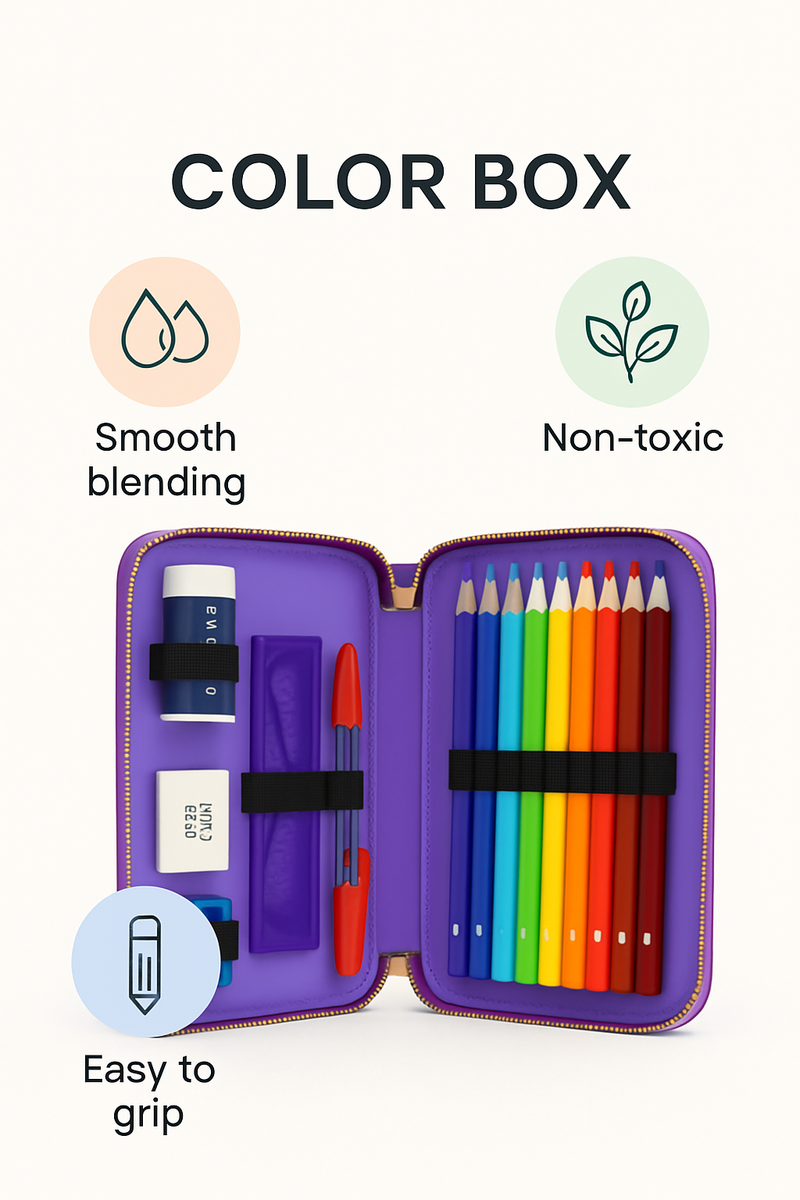 Rainbow Pencil Case Delight Set