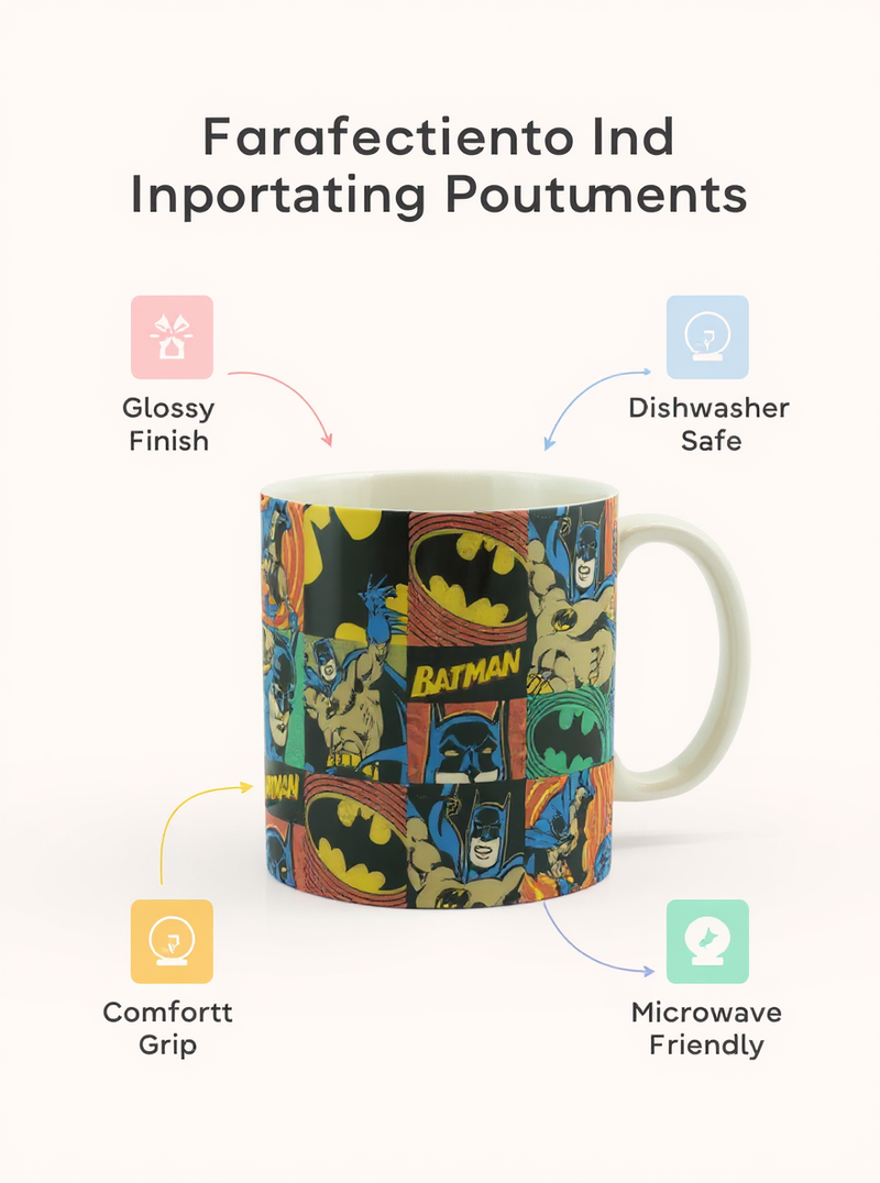 Retro Comic Batman Flashback Mug