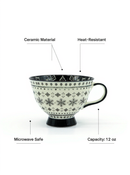 Boho Chic Black and White Harmony Mug