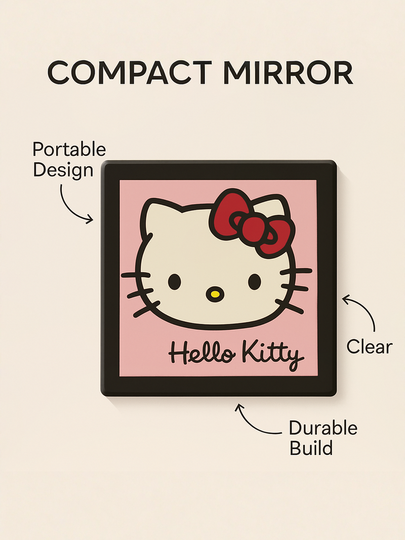 Hello Kitty's On-the-Go Compact Mirror