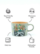 Whimsical Sloth Serenity Ceramic Mug