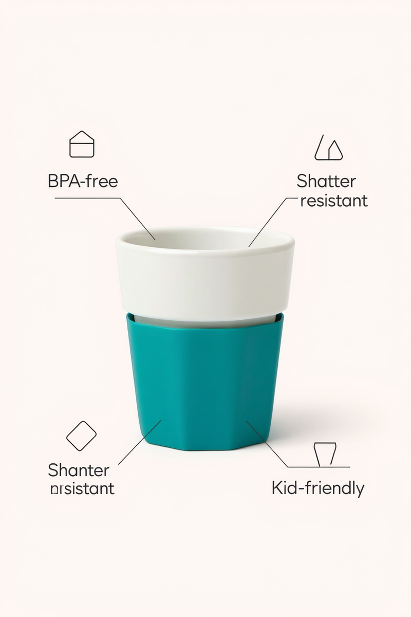 White and Blue Serenity Cup