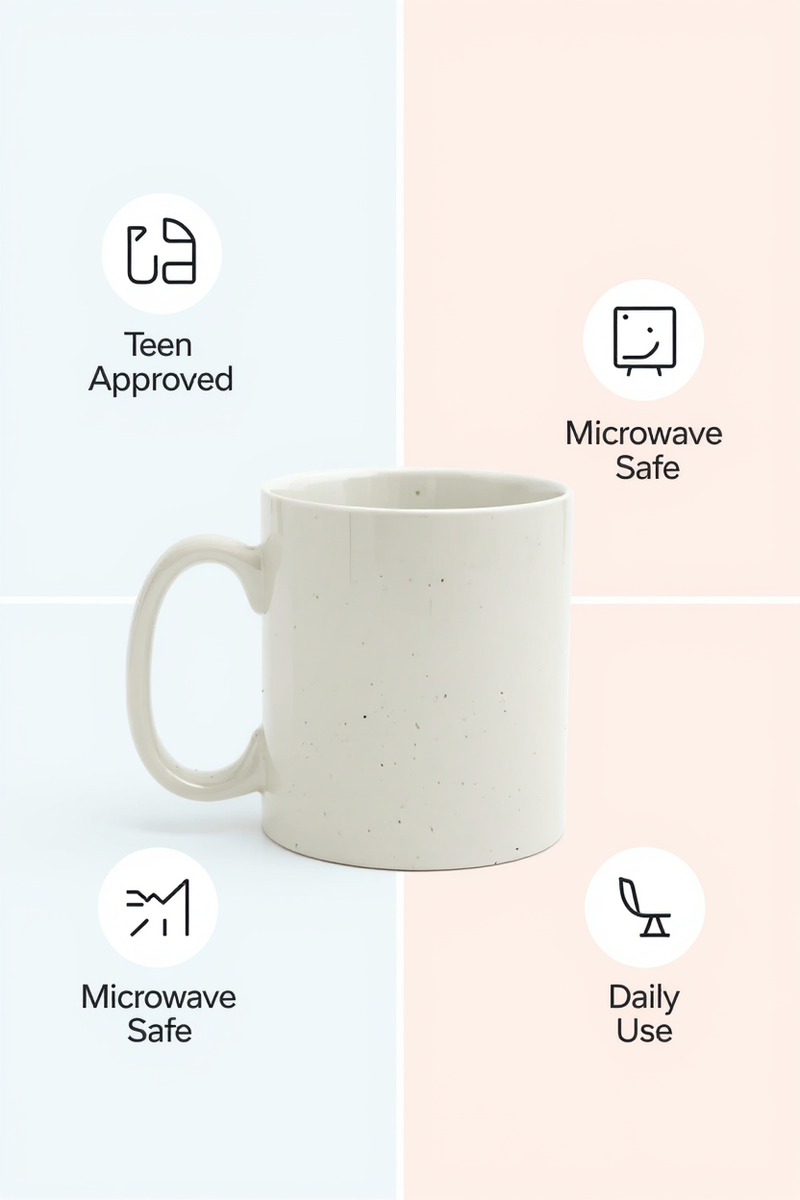 Off-White Speckled Mug | Perfect for Coffee Lovers