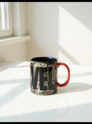 Marvel Icon Black Mug &amp; Red Socks Gift Set | Gift for Marvel Fans