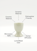 Classic Off-White Ceramic Egg Cup