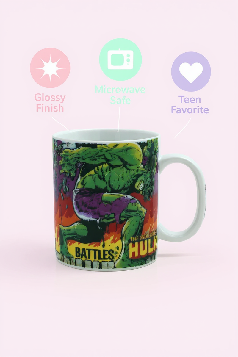 Marvel Battles Hulk Ceramic Mug | Gift for Marvel Fans&nbsp;&nbsp;