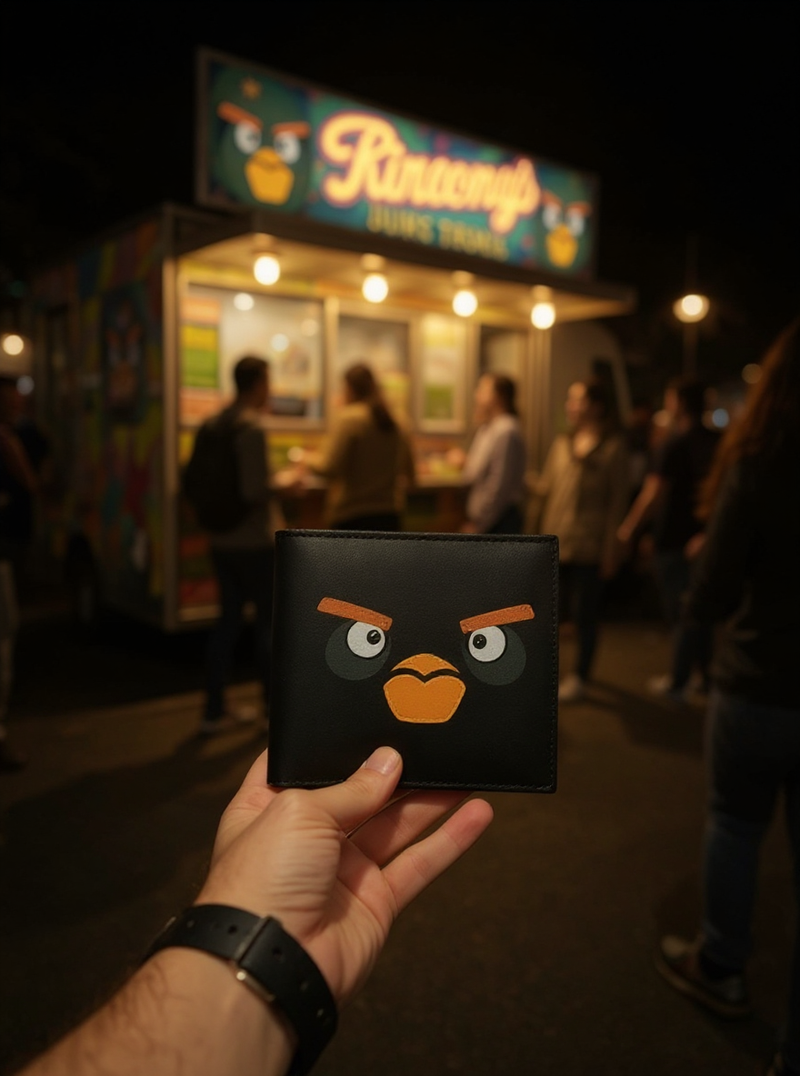 Angry Birds Black Wallet