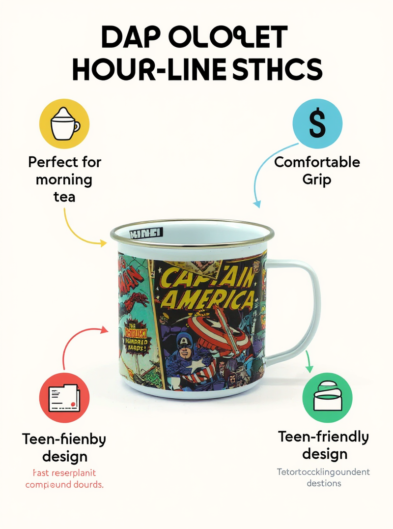 Marvel Retro Glory Enamel Mug
