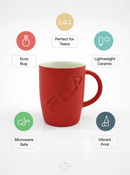 Red Fila Embossed Energy Mug