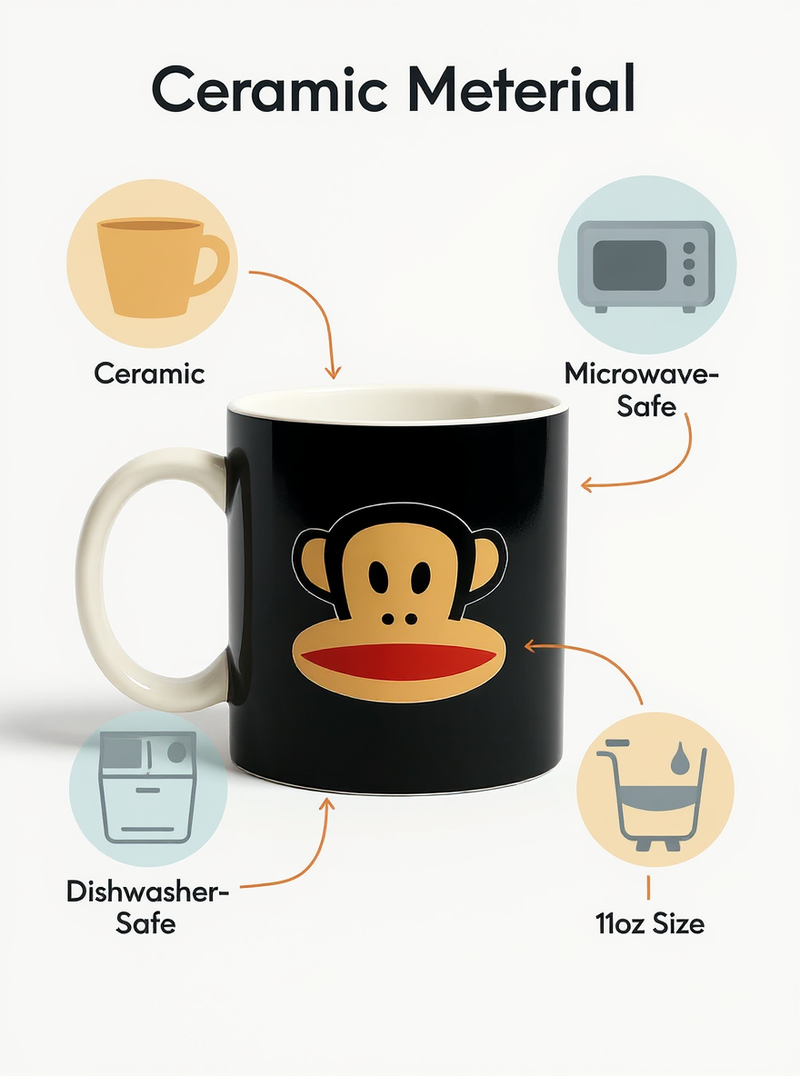 Paul Frank Julius the Monkey Mischief Mug