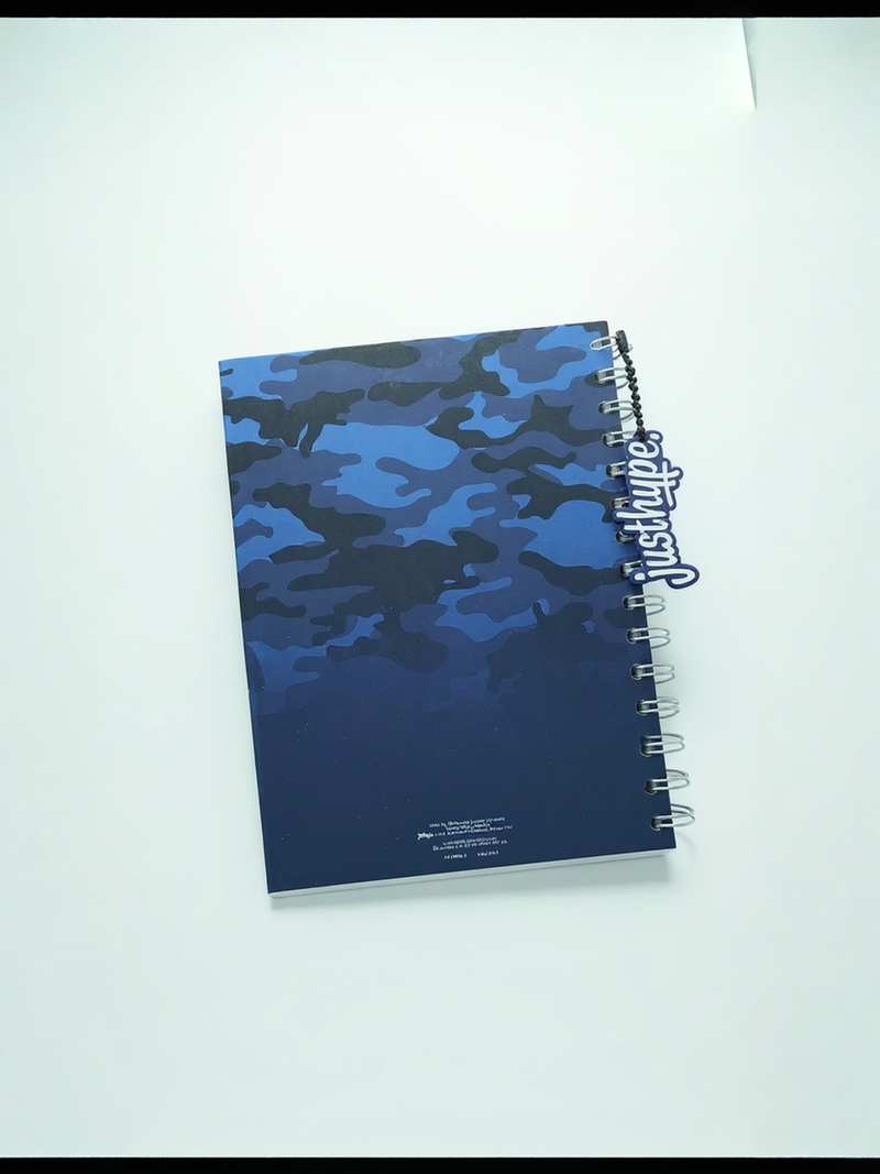 Just Hype Navy Blue Sleek Notebook