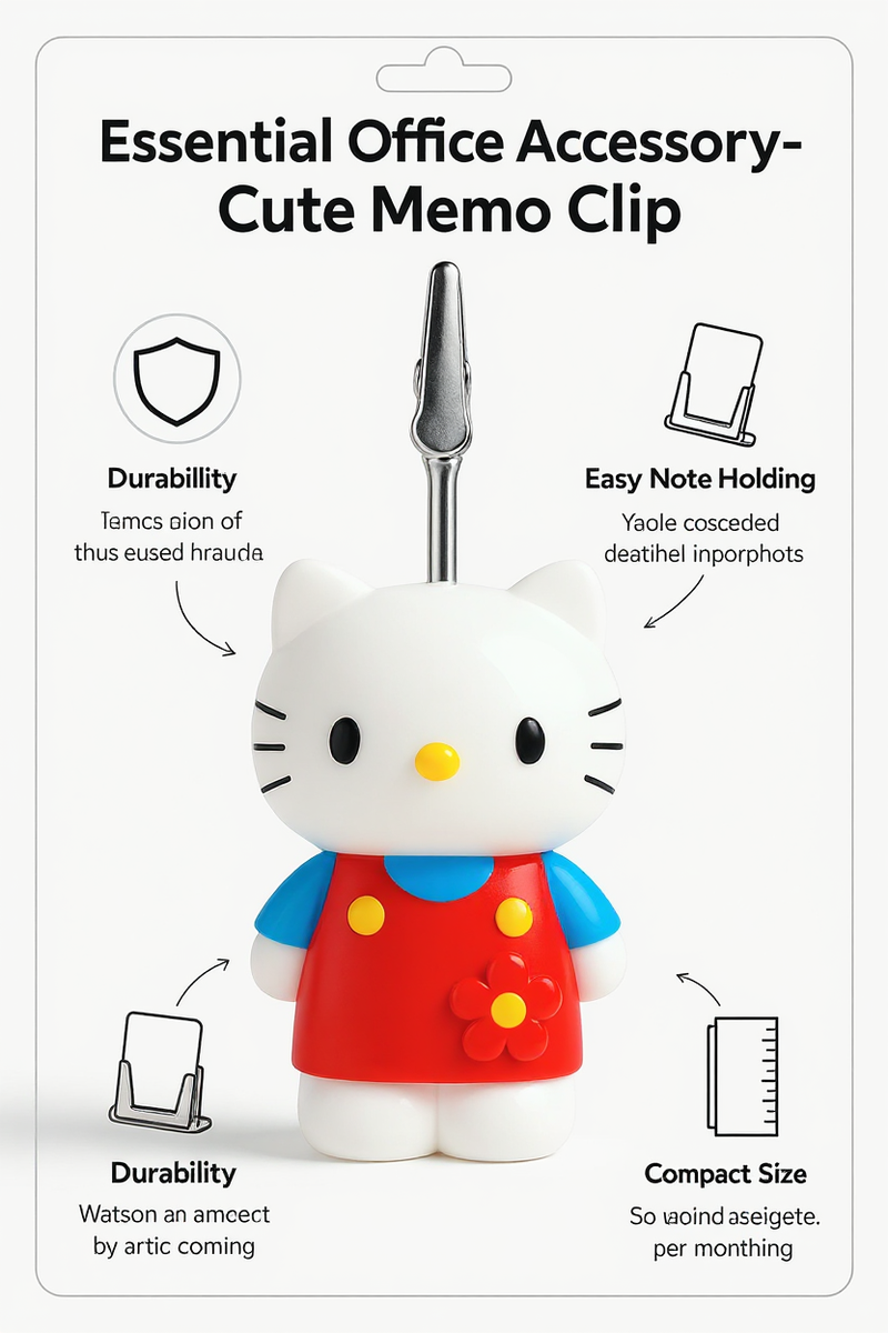 Hello Kitty Notes Memo Clipper