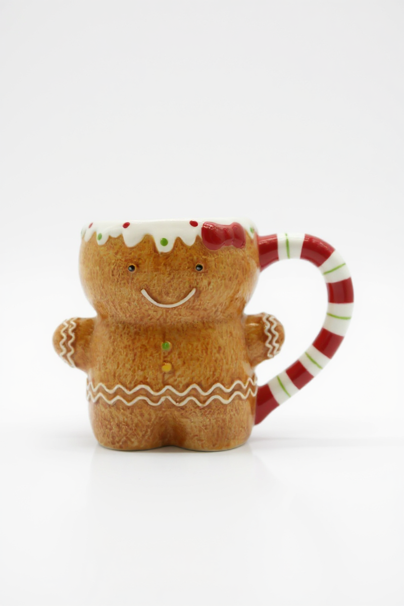 Bowtie Gingerbread Holiday Mug