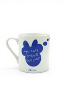 Blue Minnie Bow Thought Bubble Mug