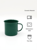 Rustic Green Speckled Wilderness Mug