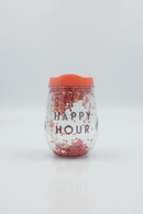 Glitter Sparkle Tumbler with Coral Lid