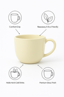 Timeless Off-White Ceramic Mug | Gift for Everyday Elegance