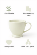 Pure White Classic Ceramic Mug | Gift for Everyday Simplicity