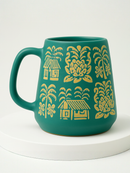 Tropical Teal and Gold Oasis Mug