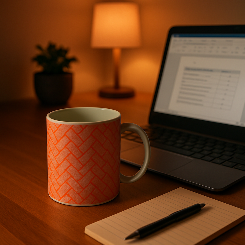 Classic Checked Design Heritage Mug