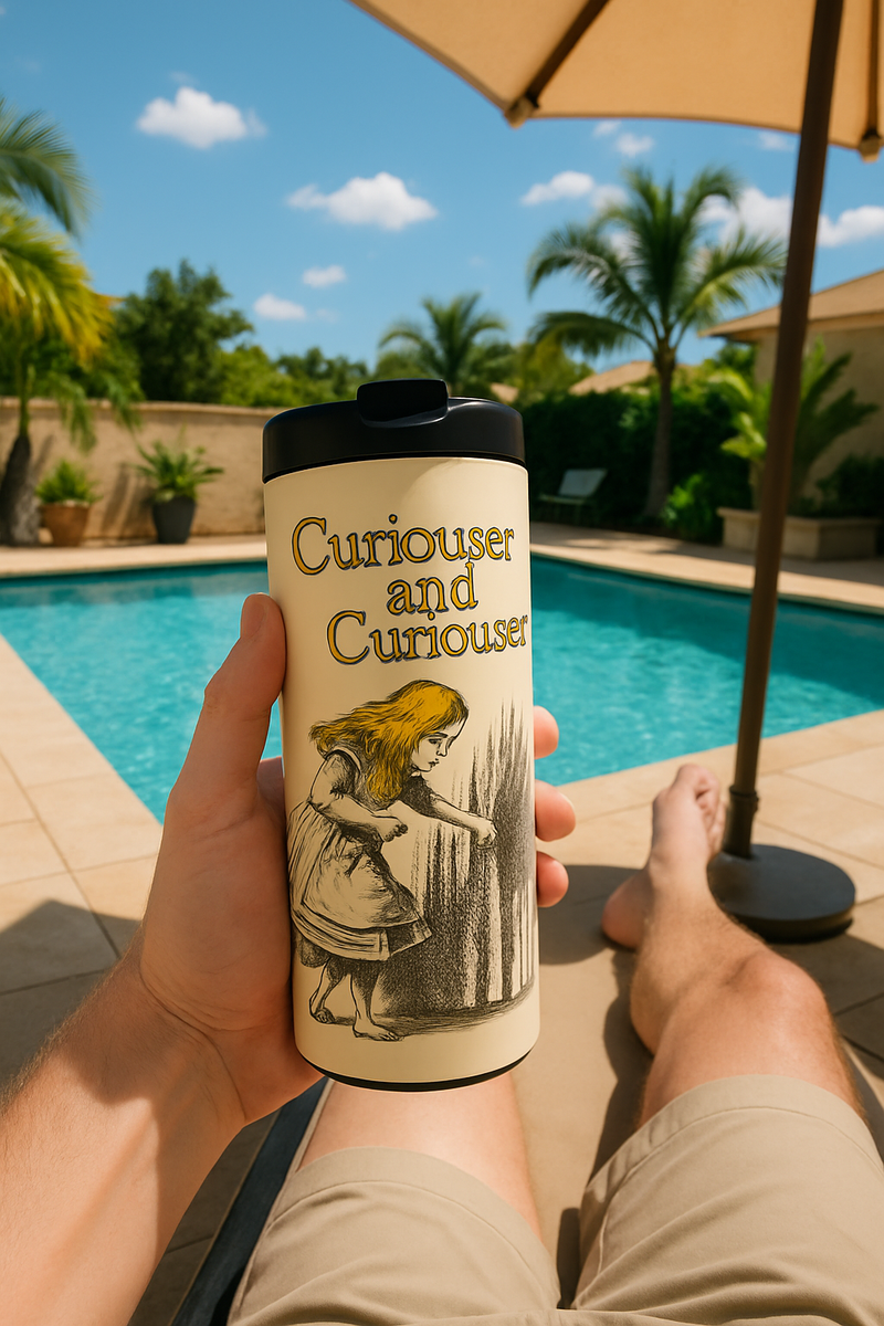 British Museum Alice’s Wonderland Flask | Gift for Alice Enthusiasts