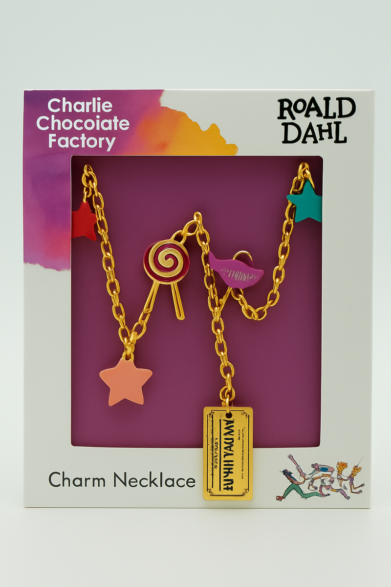 Roald Dahl Charlie and the Chocolate Factory Charm Necklace