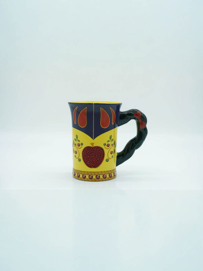 Yellow &amp; Blue Apple Harvest Ceramic Mug | Gift for Fruit Lovers